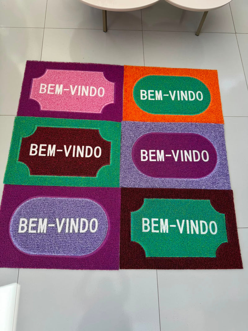 TAPETE BEM VINDO COLORIDO P