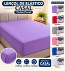 LENÇOL DE ELÁSTICO CASAL PERCAL